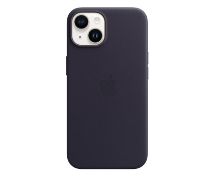 Etui do telefonów APPLE do iPhone 14 Leather Case with MagSafe - Ink